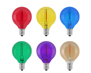 G40 Light Bulb Colors Glass